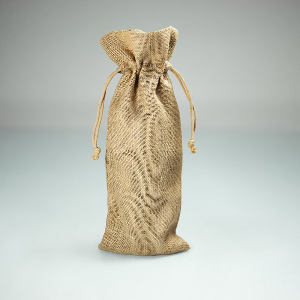 50 Stykker Biologisk Nedbrydelige Jute-Flaskeposer 15x38cm